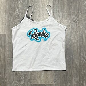 NWT Women’s RIPNDIP Airbrush White Tank Top size Large